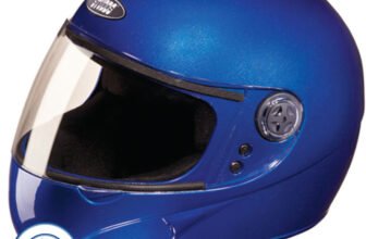 STUDDS Chrome Super Motorbike Helmet(Flame Blue)