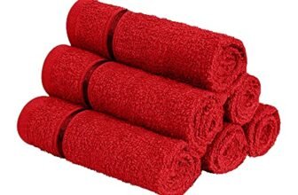 Story@Home Face Towel Set of 6 | 100% Cotton | 450 GSM | Wine Red | Quick Dry Towels for Facewash | Towels for Men/Women | Towel for Face | Ideal Kitchen Towel | Perfect for Everyday Use