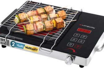 Longway 2200 W Induction Cooktop Touch Panel(Silver, Black, Lumora Pro, Infrared Hot Plate)