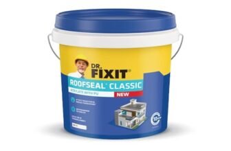 DR. FIXIT Roofseal Classic New, 10 Liter, Waterproofing Solution for Homes, Terraces, Roofs