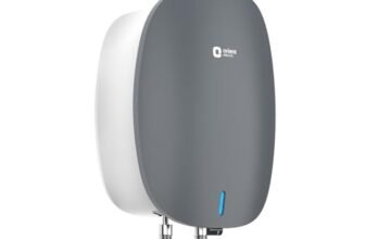 Orient Electric Instaflo Neo Geyser 5.9 Litre Instant Water Heater| Stainless Steel Tank | Red Dot Design Winner| High-rise Compatible|Shockproof, 6.5 Bar| 6 years tank warranty by Orient | Slate Grey
