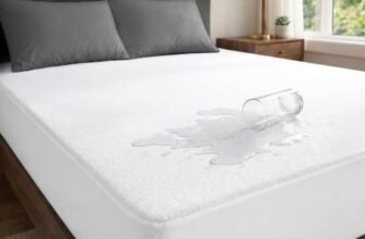 MollisHomes Mattress Protector Single Size, 78×36 Inches, White
