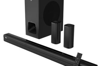 iBall Cinebar 560 800W Soundbar, True 5.1 CH, Dolby Audio, Wireless Subwoofer & Satellites, Triple Driver Audio, 20.32cm Subwoofer, BT v5.3, HDMI ARC, USB, AUX, LED Display, Wall Mountable, EQ Modes