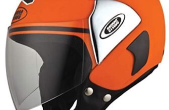 Studds CUB 07 Open Face Helmet (Orange, L)