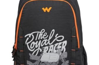 Wildcraft Motorcyle Stories 3 Compartment Laptop Backpack| 45 litre Capacity|Premium Fabric| Padded Strap| Orgainzer| Water resistant |Black