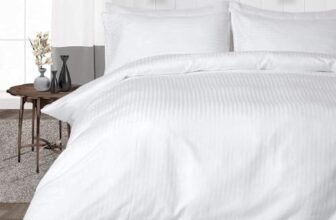 OOPS KART Pure Cotton Hotel Bedsheet 90 x 100 Inches | Double Bed Bedsheet | Soft, Breathable & Skin Friendly Cotton Bed Sheet |Flat Sheet for Home, Hotel, Guest House & Bedroom | Durable & Easy Care