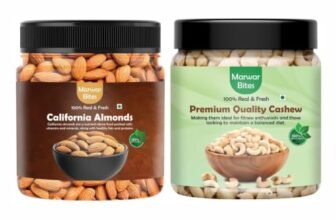 MarwarBites Dry Fruit Combo – Cashew and Almond (500g Each) | Natural Dry Fruit Pack | Combo pack