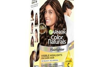 Garnier Color Naturals Hairlighter | No Bleach No Ammonia | Natural Looking Highlights on Dark Indian Hair | Lasts Upto 8 weeks | 48g + 72ml + 5ml