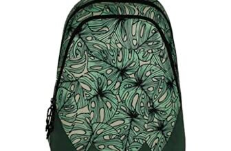 F Gear Amari 12L Small Kids School backpack with Organizer Bottle compartment Water resistant lightweight, Gifts for Men Women Boys Girls Adults, Casual/College/Travel Bag (Palm Green Black)
