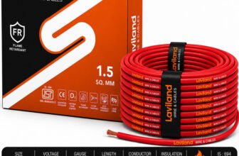 Laviland 1.5 SQ MM Copper Wire | 90m | Single Core | FR PVC Insulated | Domestic 1.5 sq/mm Red 90 m Wire(Red)