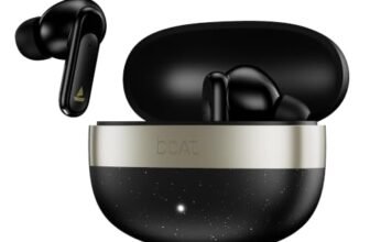 boAt 2026 Launch Airdopes Plus 224, Powerful Spatial Audio, 60H Playback, Quad Mics AI-ENx™, 13 mm Drivers, App Support, Multi Connect, Google Fast Pair, Bluetooth v6.0 TWS Earbuds (Matte Black)