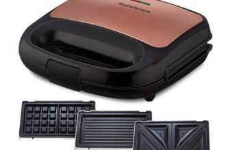 Morphy Richards 3 In 1 750 Watt Sandwich Maker|Toast, Waffle and Grill| Anti Skid Feet|Easy Vertical Storage|Detachable Plate with Swiss Non Stick Coating| 2 Year Product Warranty, Multicolor
