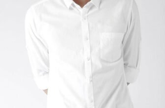 VINTAGE LOOK Men Solid Casual White Shirt