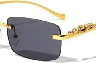YAMAY Rectangular Sunglasses(For Men, Black)
