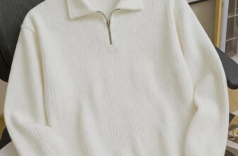 Try This Self Design Men Zip Neck White, Silver, Beige T-Shirt