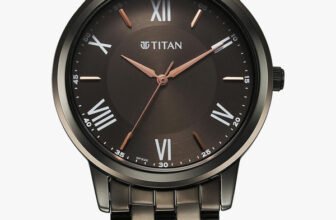 Titan Titan Karishma Anthracite Dial Grey Metal Strap Analog Watch  – For Men