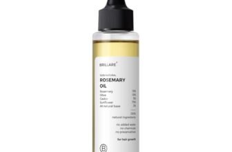 Brillare 10% Rosemary Hair Oil for Hair Growth with 10% Olive Oil & 5% Castor oil | Reduces Hair Fall | Strengthens Hair | Visible Results in 4 Weeks.