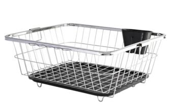 RADIANT Basket Drainer & Dish Drainer Basket for Kitchen/Utensil Stand for Kitchen/Dish Drying Rack with Drainer/Bartan Stand/Dish Rack (Large)