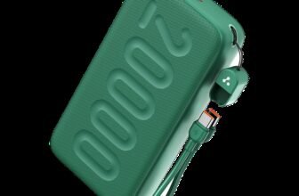 Ambrane 20000 mAh 22.5 W Compact Pocket Size Power Bank(Green, Lithium Polymer, for Mobile, Smartwatch, Earbuds, Tablet)