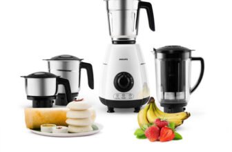 PHILIPS Juicer Mixer Grinder 1000 W Mixer Grinder(HL7703/03 | 4 Jars | White)