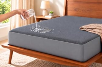Trance 100% Waterproof Premium Mattress Protector for Double Bed King Size 78×72 Inches | Cotton Feel Mattresses Cover | Elastic Fitted | Fits Upto 10 Inch | Bed Protector Cover (78″x72″ King Grey)