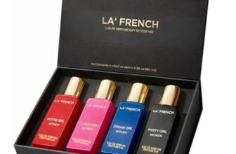 La French Sassy Luxury Perfume Gift Set for Women – Set of 4 Mini Perfumes (20ml Each) | Long-Lasting & Luxurious Fragrances | Premium Combo Gift Set for Girls & Women | Perfect for Gifting & Everyday Elegance