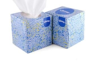 Kleenex® 2 ply Facial Tissue Cube Box, 50 Pulls, Pack of 2 (Total 100 Sheets) (60039)
