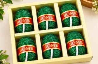 Sutli Bomb Shaped Decorative Candles for Diwali Decoration (Pack of 6) | Festive Green Cracker Design Wax Candles | Home Décor, Pooja, Diwali Gift, Party & Festival Decoration