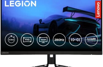 Lenovo Legion R-Series 68.58 cm (27 inch) Curved Full HD LED Backlit VA Panel 99% sRGB, 90% DCI-P3, 2x3W Inbuilt Speakers, 2xHDMI, 1xDP, Tilt/Swivel/Pivot/Height Adjustable Stand, 1500R Curvature Gaming Monitor (Legion R27fc-30)(AMD Free Sync, Response Time: 0.5 ms, 280 Hz Refresh Rate)