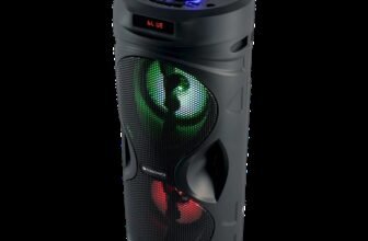 ZEBRONICS County pro 12, Dual Drivers, TWS, Mic Input, BT v5.4, Carry Handle, LED lights 20 W Bluetooth Speaker(Black, Mono Channel)