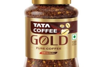 Tata Coffee Gold Original, Instant & Pure Coffee Jar, 90g/95g, Freeze-Dried, Rich & Strong, Specially Sourced Robusta And Arabica Bean