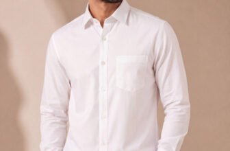 Tibra Collection Men Solid Casual White Shirt