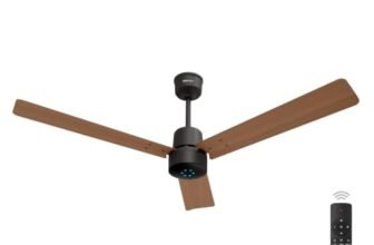 Bajaj Classico Sleek Neo 5S 1200MM BLDC Ceiling Fan with Remote|LED speed indicator|BEE 5 Star Rated Energy Efficient|Power Saving|Sleek Compact Design|High Air Delivery|2Yr Warranty|Maple Wood