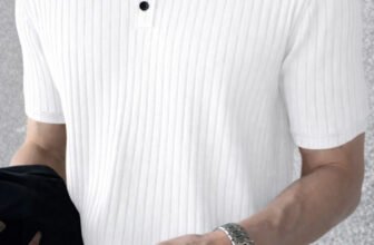 EyeBogler Self Design Men Polo Neck White T-Shirt
