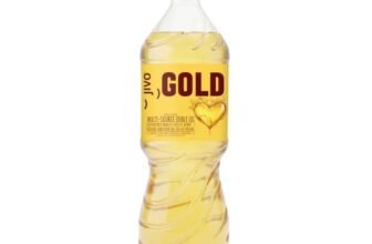 Jivo Gold Refined Oil 1 Litre | Rice Bran and Sunflower Blended Oil | Vitamin A and D Fortified Edible Oil | Contains MUFA and PUFA | High Smoke Point | Ideal for Deep Frying, Stir-Frying and Sautéing
