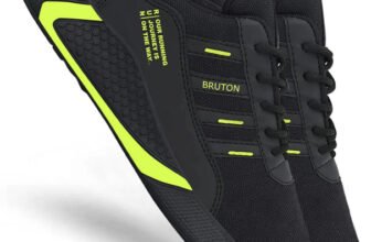BRUTON Trendy Sports Running Shoes For Men(Black , 9)