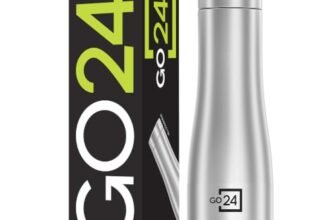 Go24 pexpo Monaco 750 ISI Certified Stainless Steel Sports/Fridge Water Bottle with Steel Cap – 700ml, Silver | Eco Friendly | BPA Free | Water Bottle for Office, Gym, School, Yoga, Trekking