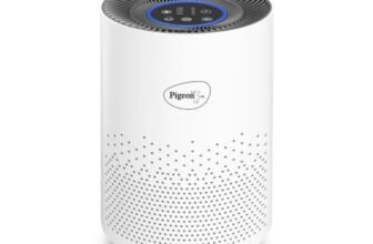 Pigeon Air Purifier for Home, HEPA H13, 99.99% PM2.5, White, 235 Sq Ft