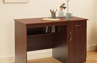 Green Soul Venue Study Table for Home & Office, Under-Desk Storage Shelf, Drawer & Cabinet, IS-3087 Engineered Wood, Computer/Writing Desk for Adults & Students, Rolex Brown, 3 Year Warranty