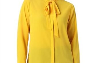 Van Heusen Women Polyester Regular Fit T-Shirt (VWSFFRGF800098_Yellow Ochre, Small)