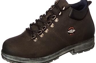 Woodland Men’s Grey Leather Boots-9 UK (43 EU) (GB 4224022)