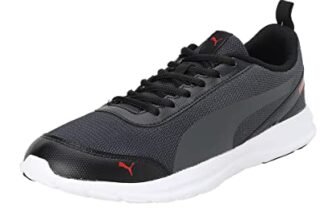 PUMA | Forbes Men’s Shoes | Black-Dark Shadow-High Risk Red | 9UK