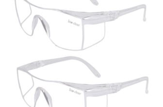 bio clear 2 safety wrap around Eye safety goggles full cover Laboratory, Wood-working, Power Tool  Safety Goggle(Free-size)