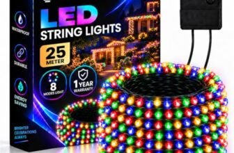 Gesto 25 Meter LED String Lights – Multicolor Led Fairy Lights for Decoration with 8 Modes Changer | 360° Glow Waterproof Lights for Home Decor Balcony Outdoor Christmas & Diwali Decoration-Pack of 1