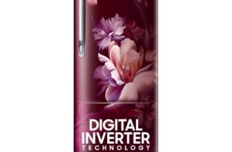 Samsung 223 L, 3 Star, Digital Inverter, Direct-Cool Single Door Refrigerator (RR24H2723RZ/NL, Midnight Blossom Red, Single Touch Defrost, 2026 Model)