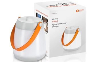 Orient Electric 5W Litpod Rechargable Emergency Lantern with 3 Lighting Modes | 360-Degree Bright Illumination| 1800 mAh Battery | Upto 4 Hours Back Up | Type-C | Warm, Natural & Cool White
