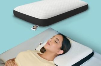 CareFoam Orthopedic Memory Foam Pillow for Comfortable Sleep, Neck & Shoulder Pain Relief with Removable Zipper White Jacquard Cover 20 x 13 x 4 Inch Pack of 1