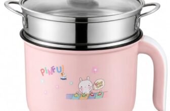 AARADH EXPORT Electric Cooking Pot 1.5L 600W | Multipurpose Electric Cooker with Non-Stick Inner Pot & Steamer | Cooker for Cooking, Boiling & Steaming