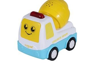 TOYZONE Friction Powered Mini Truck Series | Made in India | Friction Powered Toy | Unbreakable City Service Truck | Pull Back | Push & Go Crawling Toys (My Road Runners Cement Mixer)