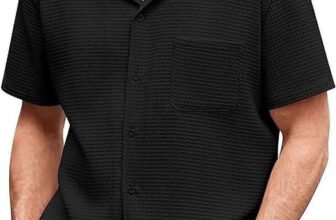 ColorChakra Men Self Design Casual Black Shirt